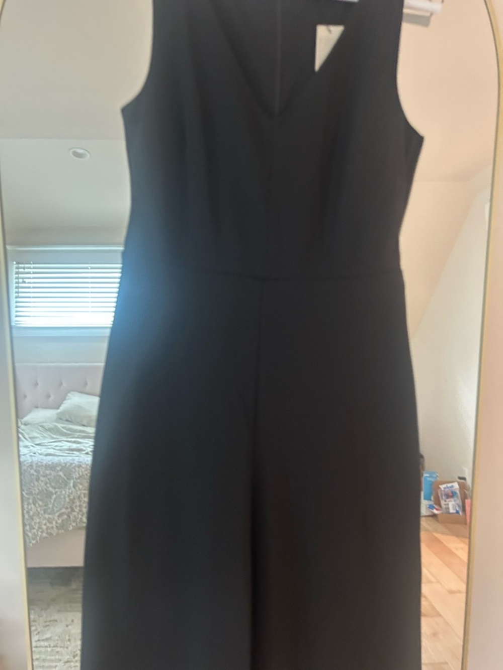 Banana Republic Black Sleeveless Wide-Leg Jumpsuit - Picture 3 of 3